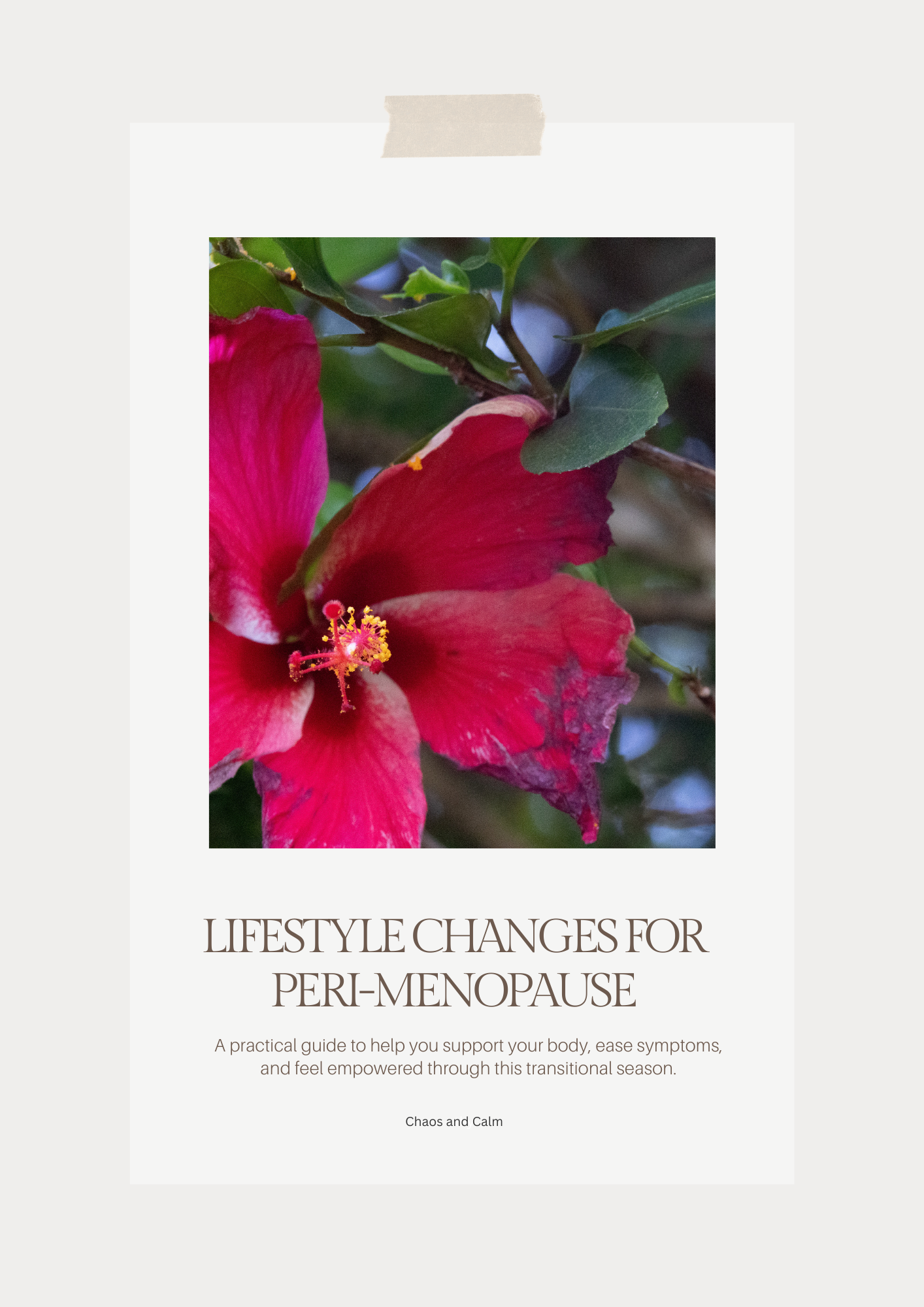 LIFESTYLE CHANGES FOR PERI-MENOPAUSE